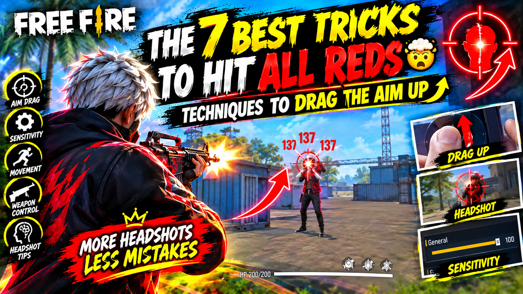 The 7 BEST TRICKS to Hit ALL REDS 🤯 TECHNIQUES to Drag the Aim Up ↪️