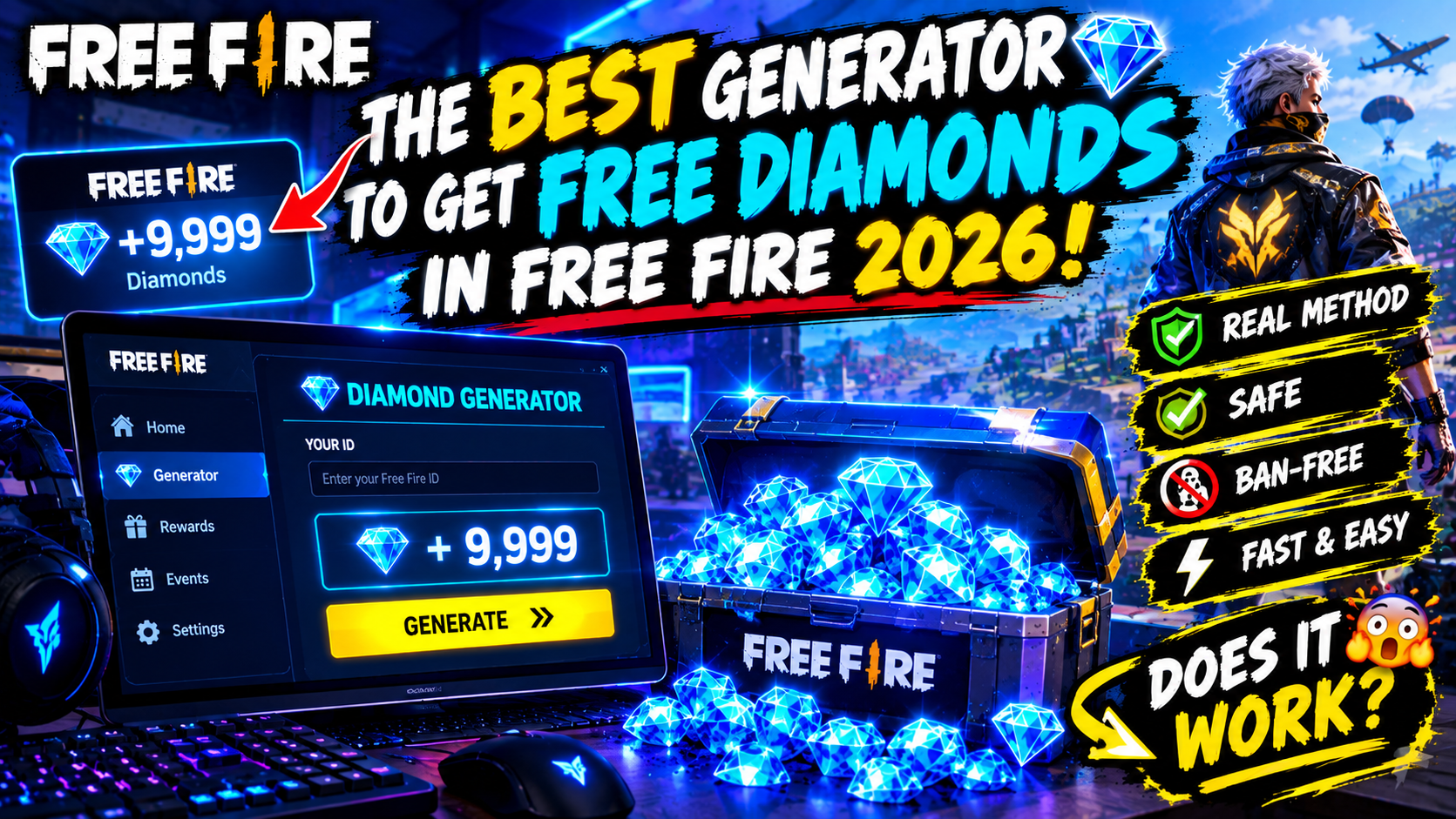 How to Get FREE DIAMONDS in FREE FIRE 2026 ✅ (No Money) Step-by-Step