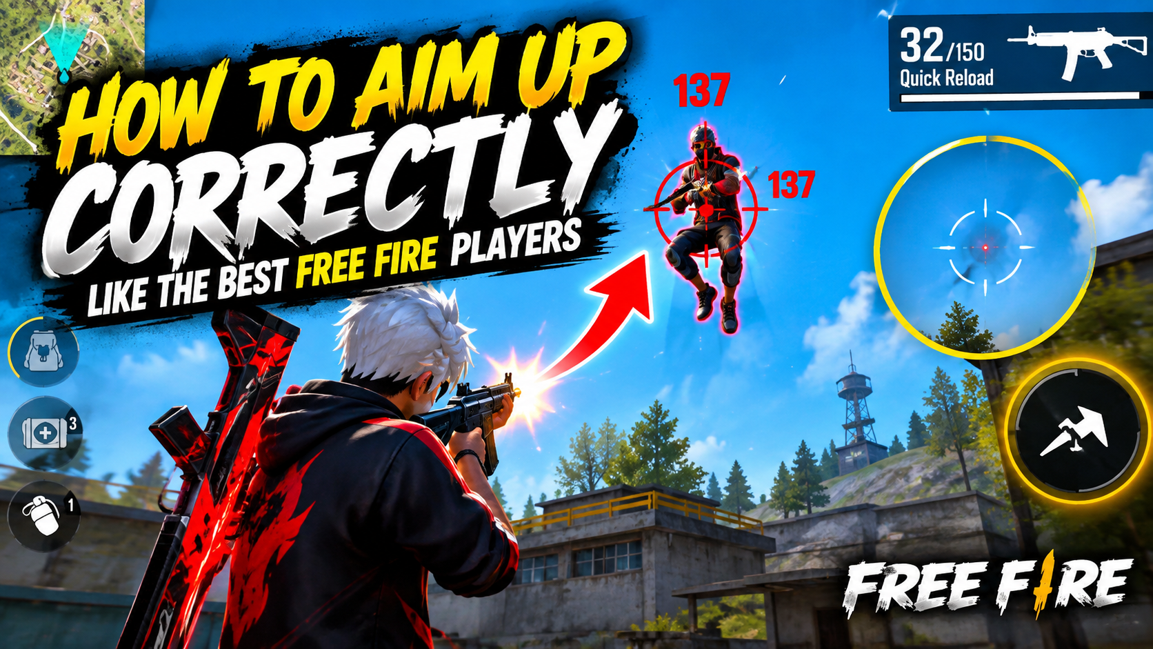 HOW TO DRAG YOUR AIM 🎯 AND HIT ALL HEADSHOTS 🩸 IN FREE FIRE / ULTIMATE TUTORIAL 💀